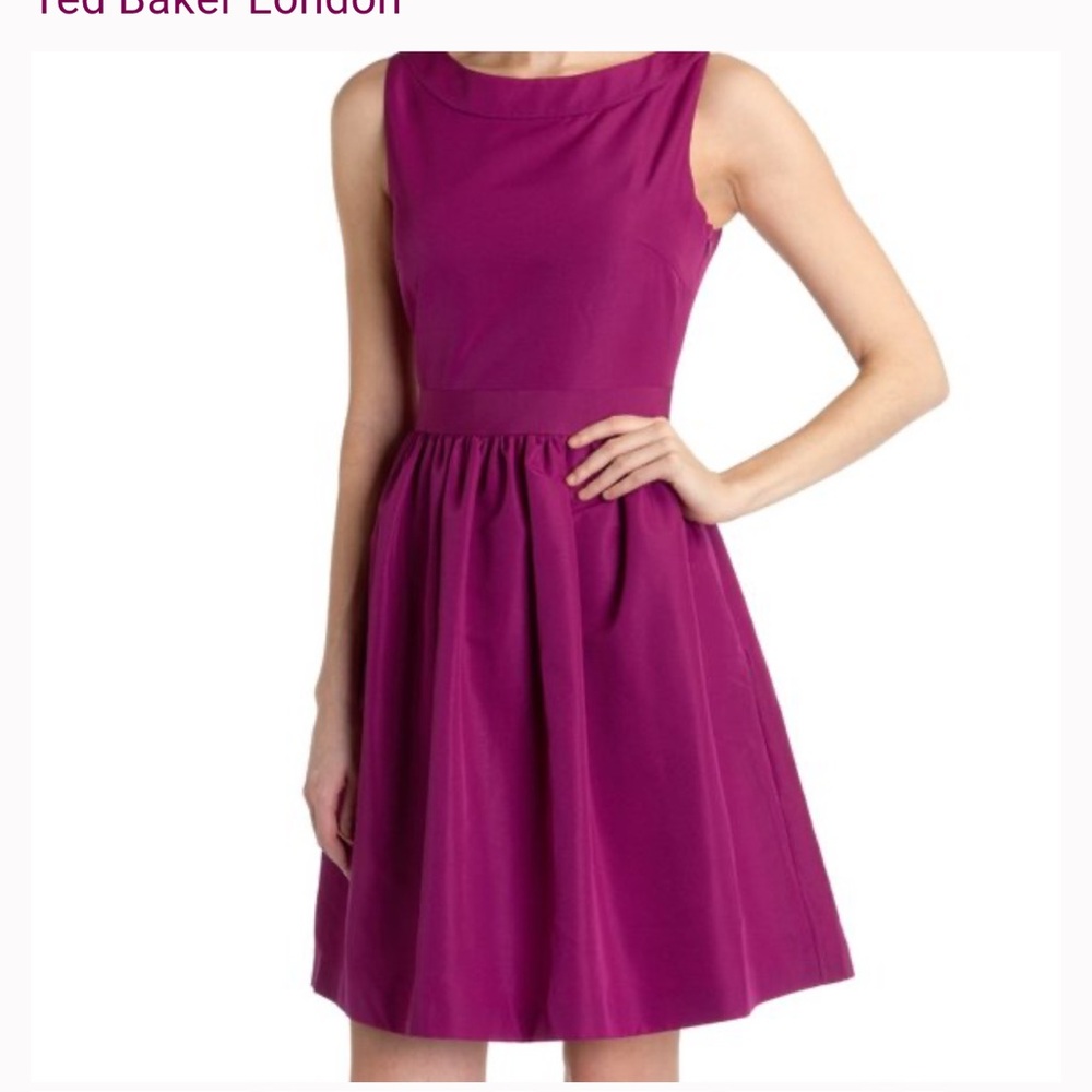 NEW Ted Baker Juletee bow back dress size 4 NWT